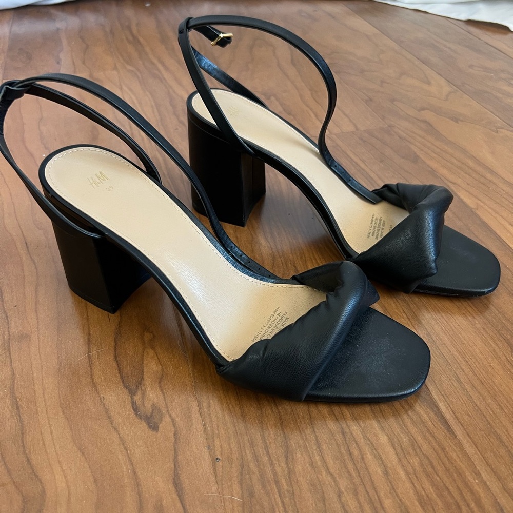 Black Strappy Heels